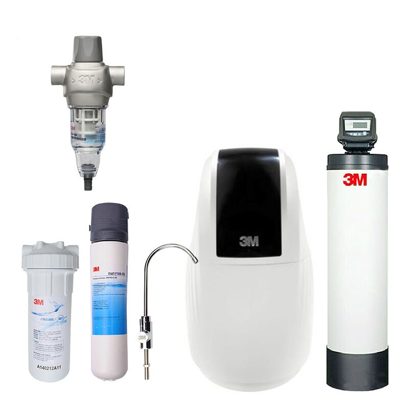 3M前置BFS1-100+3M中央凈水機WTS1-CTS80+3M軟水機SFT-100+3M凈水器2500全屋凈水（適合100平米左右 三口之家）