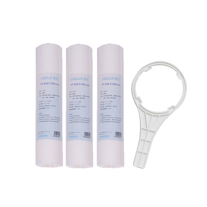 凱優10寸PP棉濾芯 5 MICRON（3支裝+扳手）
